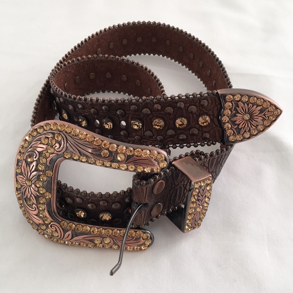 Bedazzled cowgirl belt